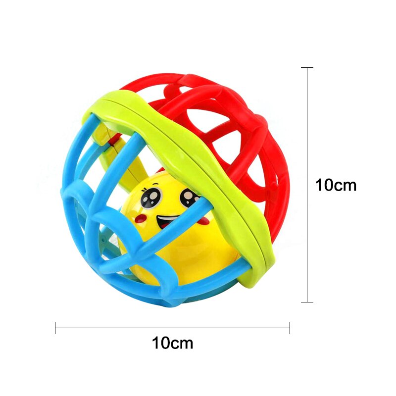 Soft Colorful Ball Toys Hand Bell Rattle Develop Toys Touch Bite Caught Hand Oball Ball For Baby Learning best toys for