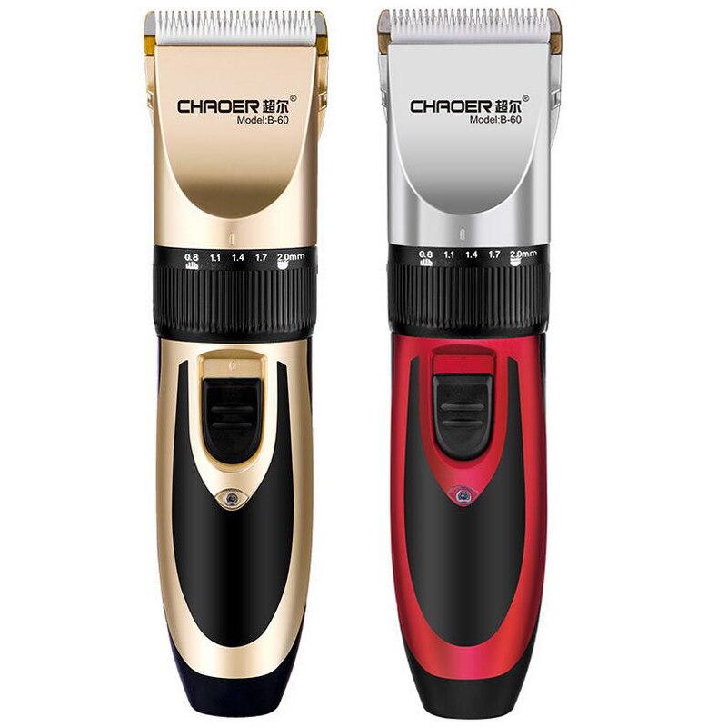 Cordless Hair Clipper Rechargeable Hair Trimmer for Men Electric Cutter Ceramic blade 1mm-12mm Nozzles