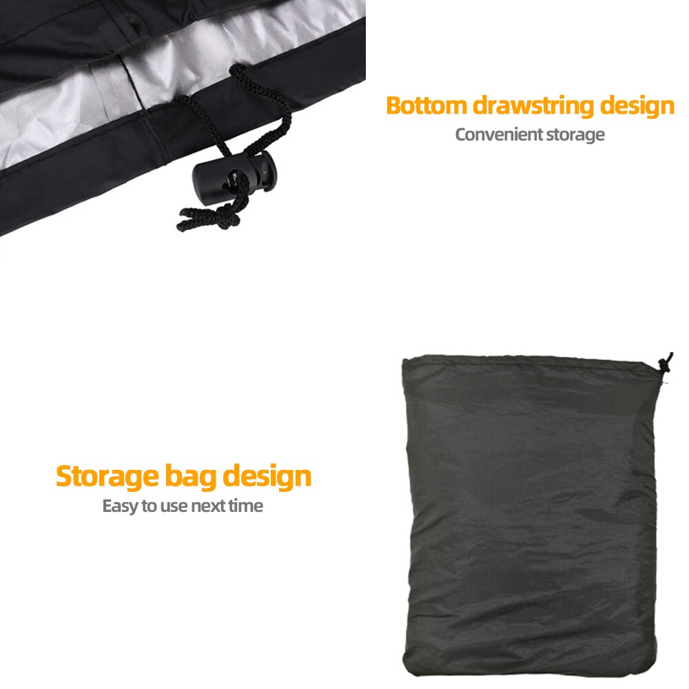 Grilltrekk Vanntett Grill Cover - Kraftig, UV-beskyttelse, Støv- og Regnbeskyttelse for Weber Rund & Firkantet