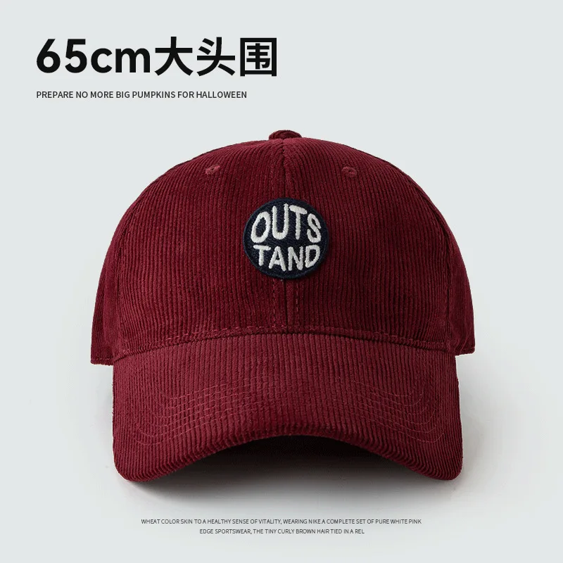 groß Kopf Baseball Kappen für Männer Kabel Wärme Winddicht Herbst Winter Gestickte Mütze Frauen Snapback Deckel Trucker Hütte Gorras: Armee Grün