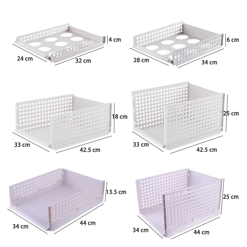 Drawer Wardrobe Storage Rack Folding Stackable Closet Clothes Organizer Multilayer Layered Storage Shelf For Bedroom Kitchen