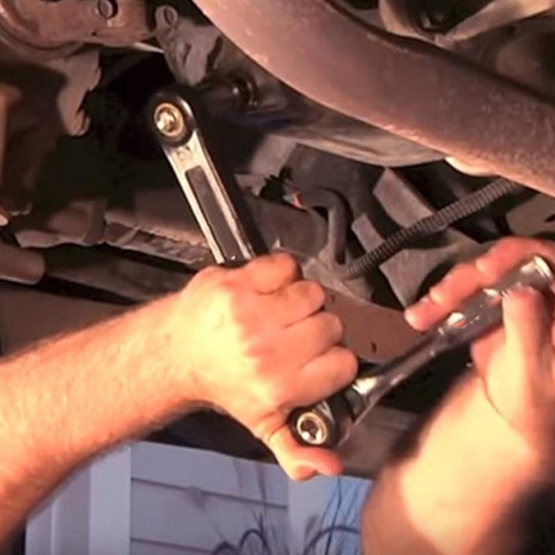 Llave de extensión universal de 3/8 pulgadas, llave para tuercas y tornillos, herramienta automotriz, juego de llaves de bricolaje, herramientas manuales de agarre práctico.