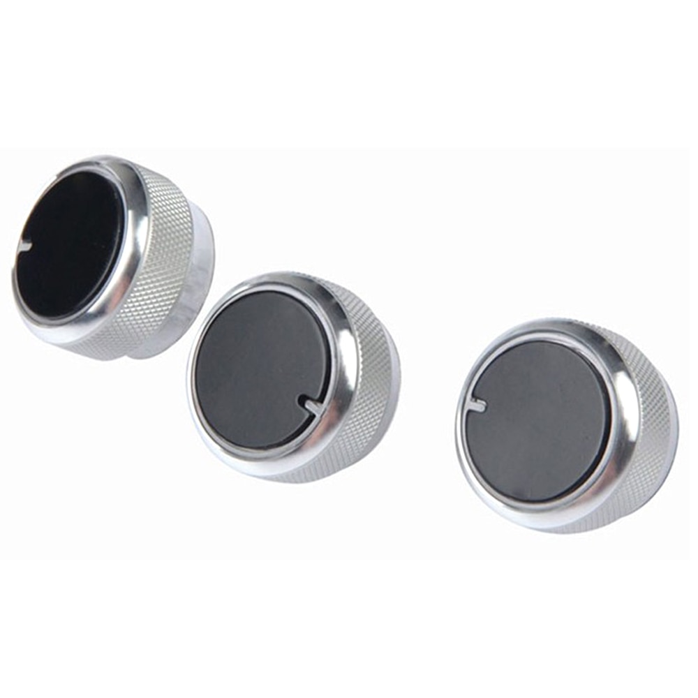 3 pièces/ensemble bouton de climatisation de voiture bouton de commande de chaleur bouton de commutation accessoires de voiture en alliage d'aluminium bouton ca pour Ford Focus