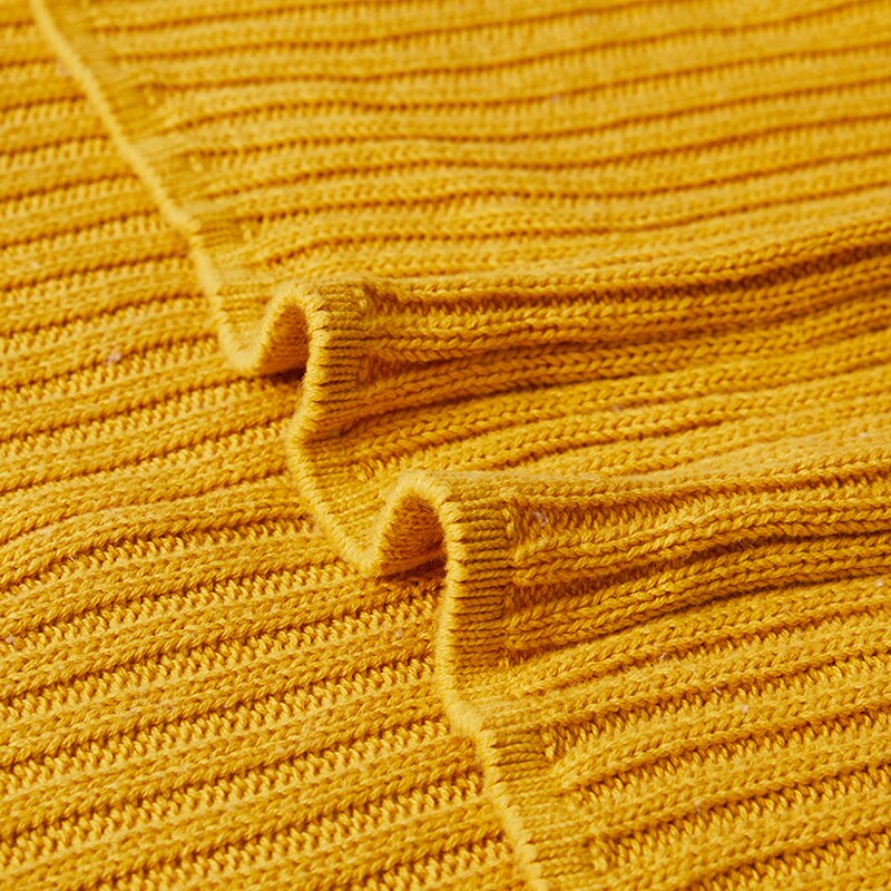 Grå filt soffstickad sofffilt gul mjuk rand kabelstickad filt resa 130 x 180cm hemsoffa stol bäddsoffa 50 " x70 "