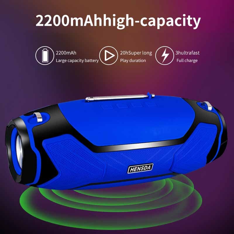 High Power 40W Wireless Speakers For Bluetooth PC Computer Portable Outdoor Column Stereo Subwoofer Boom Box Music Center Radio