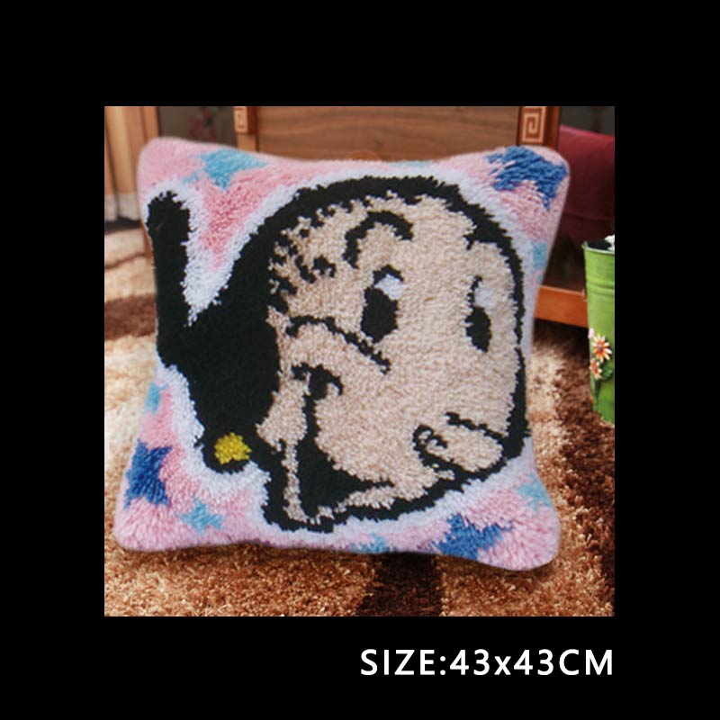 Latch Hook Kits Diy Do It Yourself Sofa Shape Europe Cushions Needlework Mat Lovely Knooppakket Blank Canvas Sofa Shape Cushions: BZ034