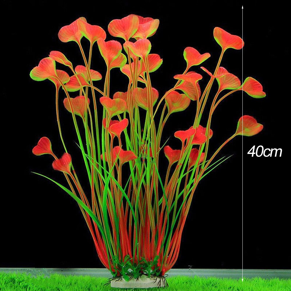 Simulation Artificial Plants Aquarium Decor Water Weeds Ornament Plant Fish Tank Aquarium Grass 14Cm Decoration: 6