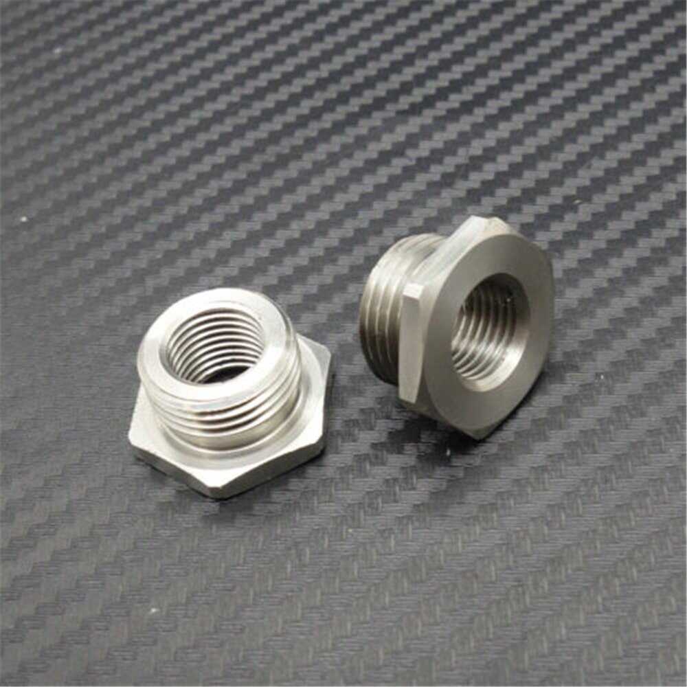 Adapter Reduzieren 02 O2 Sensor Ports Bungs 18MM Bis 12MM Fit Harley Stecker Edelstahl