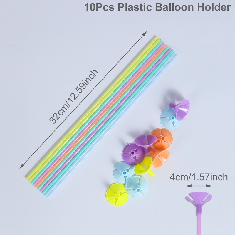 Supporto per palloncini di compleanno Supporto per palloncini Supporto per palloncini Tubi per bastoncini per palloncini Decorazione per feste di compleanno per matrimoni bambino doccia per bambini