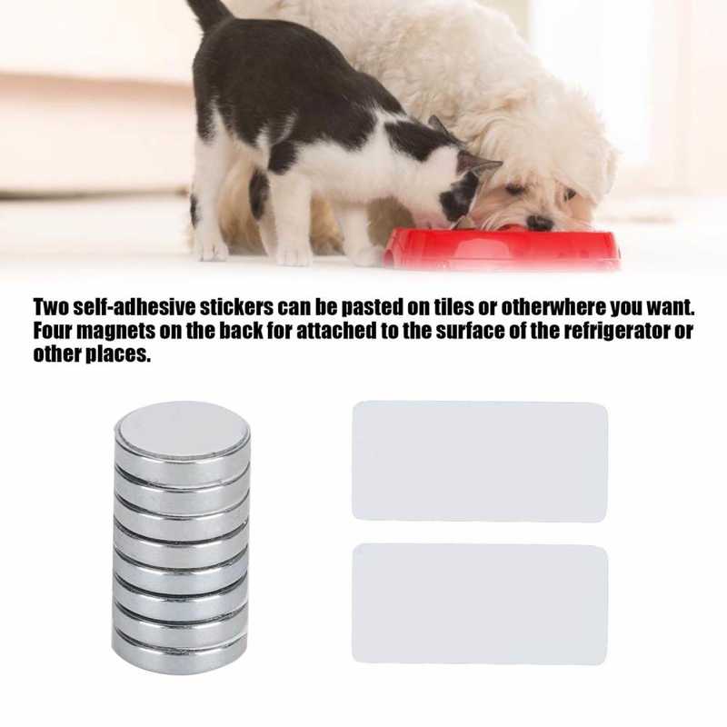 Rappel d'alimentation pour chien de compagnie rappel magnétique glisse signes alimentation autocollant tableau d'indication quotidien pour animaux de compagnie
