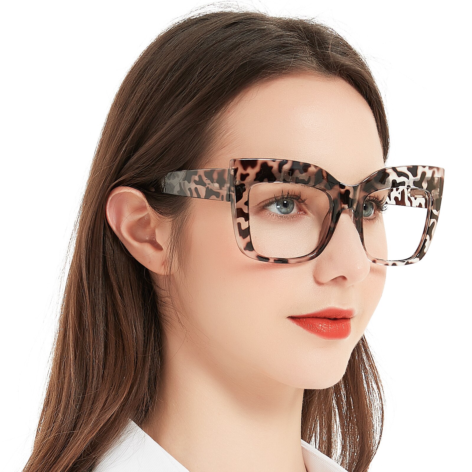 Merrie Azzuro Oversized Leesbril Vrouwen Luxe Presbyopie Eyewear Vrouwelijke Grote Vierkante Lezers + 1 1.5 2 2.5 3: leopard / +350