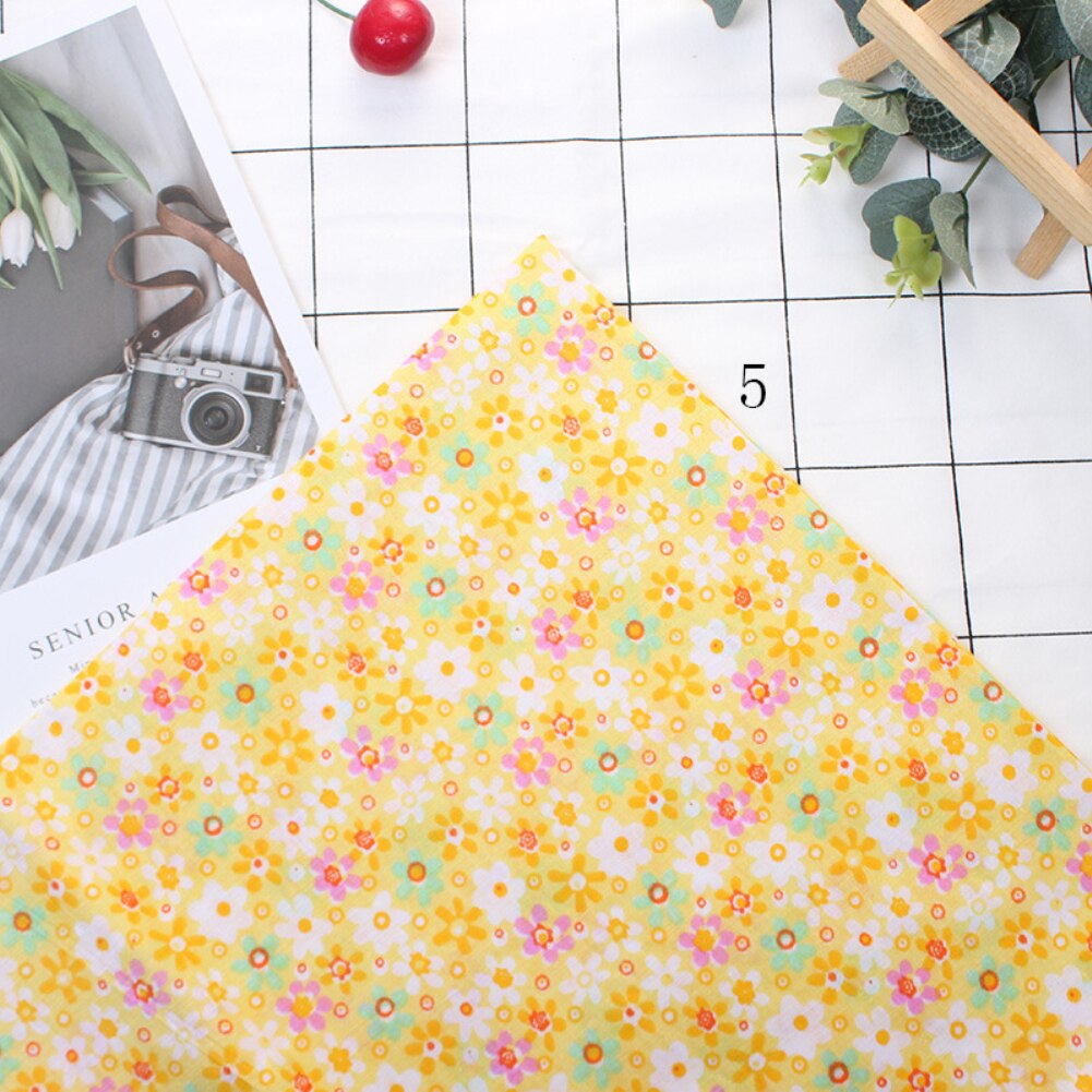 5Pcs 50cmx50cm Cotton Fabric Printed Cloth Sewing Quilting Fabrics for Patchwork Needlework DIY Handmade Material Cotton Fabric