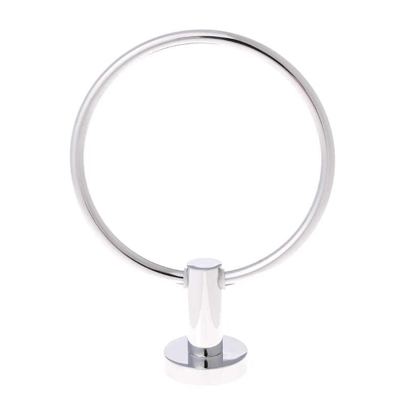 Roestvrij Staal Handdoek Ring Holder Hanger Chrome Wandmontage Badkamer Home Hotel