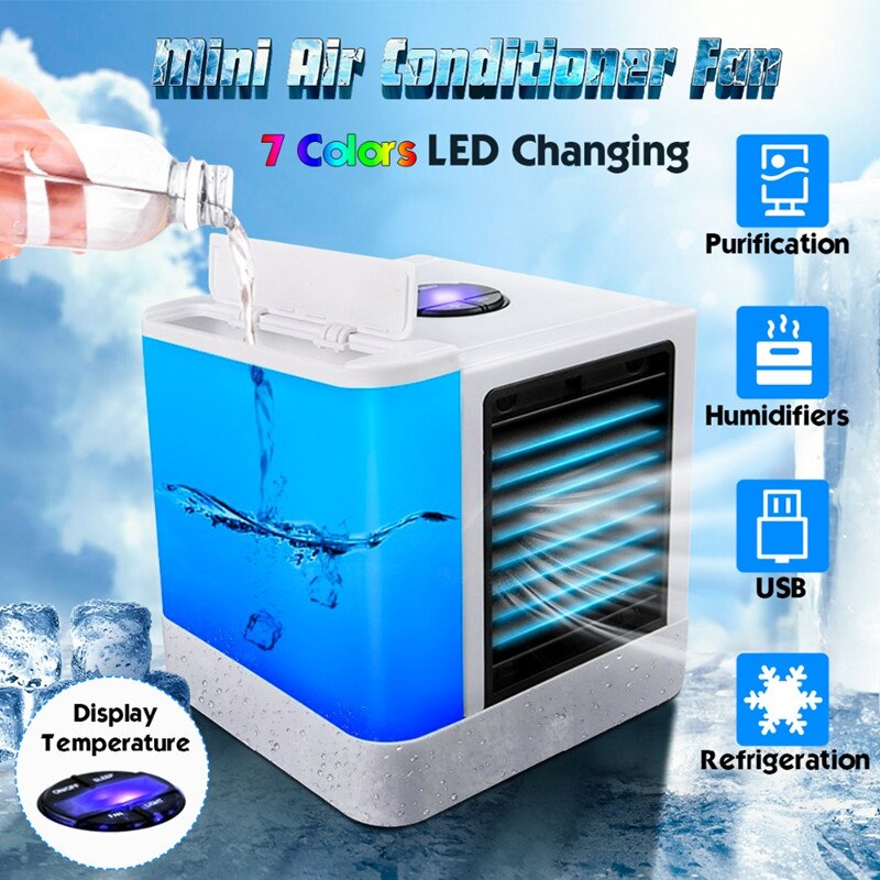 Mini Air Conditioner Humidifier Purifier USB Porta... – Grandado