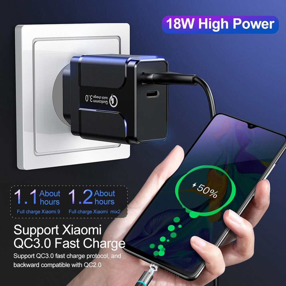 18W PD Quick Charge 3,0 USB Ladegerät EU/US/UK Stecker Handy Ladegerät Für iPhone 12 11 Pro X XR XS MAX blitz Schnelle Lade