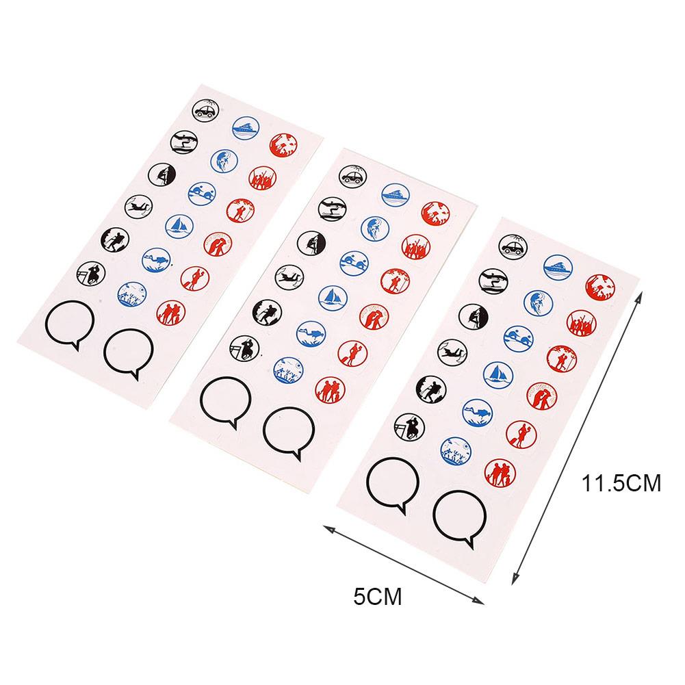 Diy Scratch Pen Set Novelty Premium 8pcs/Bag Educational World Maps Scratch Map Tool Set Home Travelers Maps Accessories