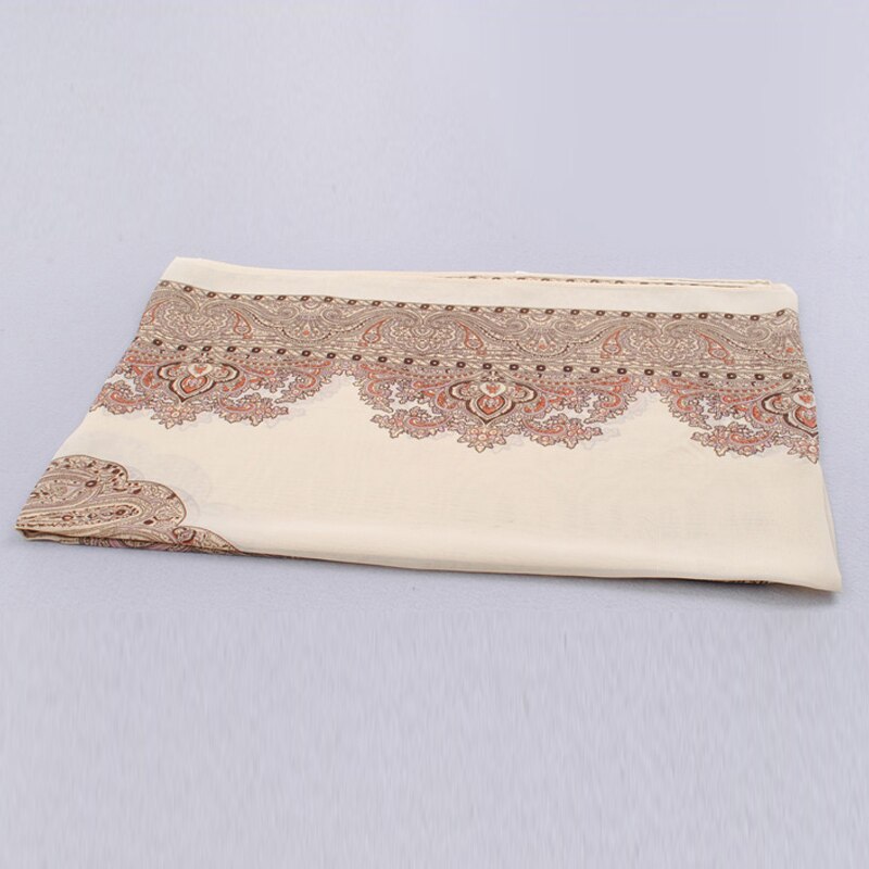Pashmina kvinner skjerf floral sjal kappe silke chiffong polyester tippet lyddemper skjerf