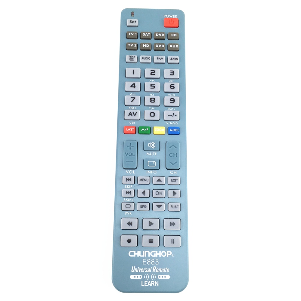 8 in 1 universal fjernbetjening controller til tv cbl sat vcr dvd amp amp chunghop  e885