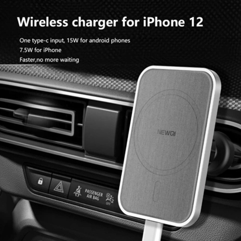 Magnetische Wireless Car Charger Mount, voor Magsafe Iphone 12 12Pro Max Halolock 15W Snel Opladen Magneet Charger Auto Telefoon Houder