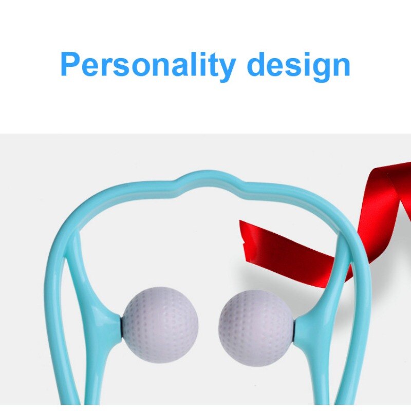 Masajeador cervical Manual, pequeño aparato de masaje para el hogar, alivia el dolor, amasamiento del cuello y masaje para estrés en los músculos
