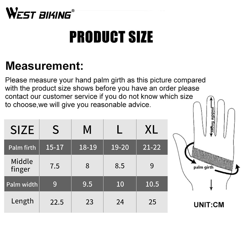 WEST BIKING Cycling Gloves Winter Warm Windproof Bike Gloves Touch Screen Anti-slip Full Finger Luva Ciclismo Bicycle Gloves