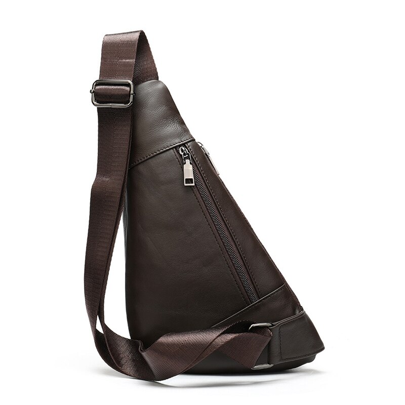 Leren heren schoudertas, heren borsttas, kleine crossbody tassen voor heren, borsttas, leren heren schoudertassen