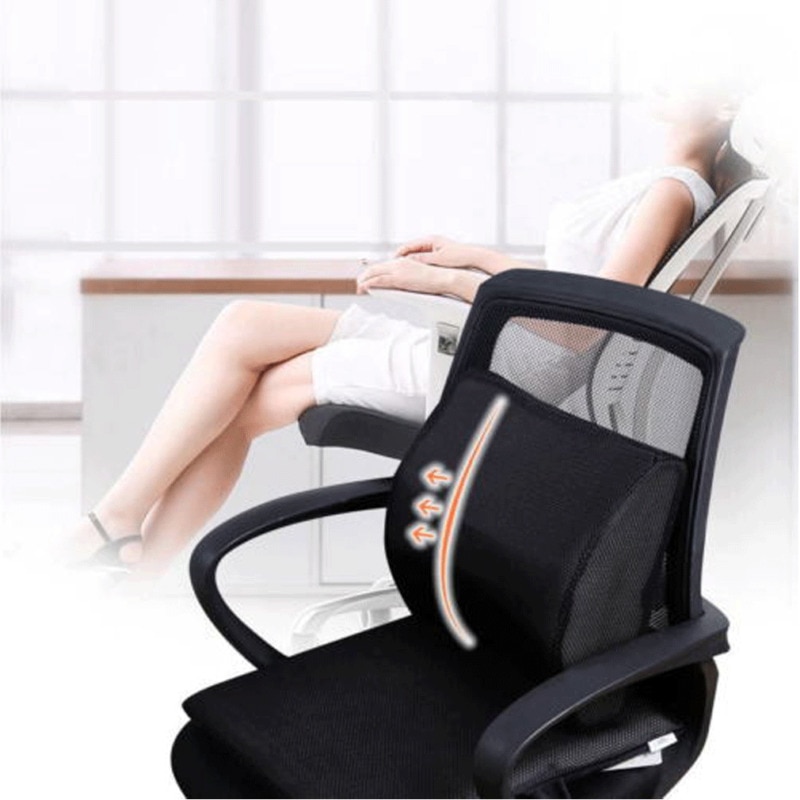 Newest Memory Foam Lumbar Back Support Cushion Waist Cushion Office Home Car Chair Seat Lumber Cushion