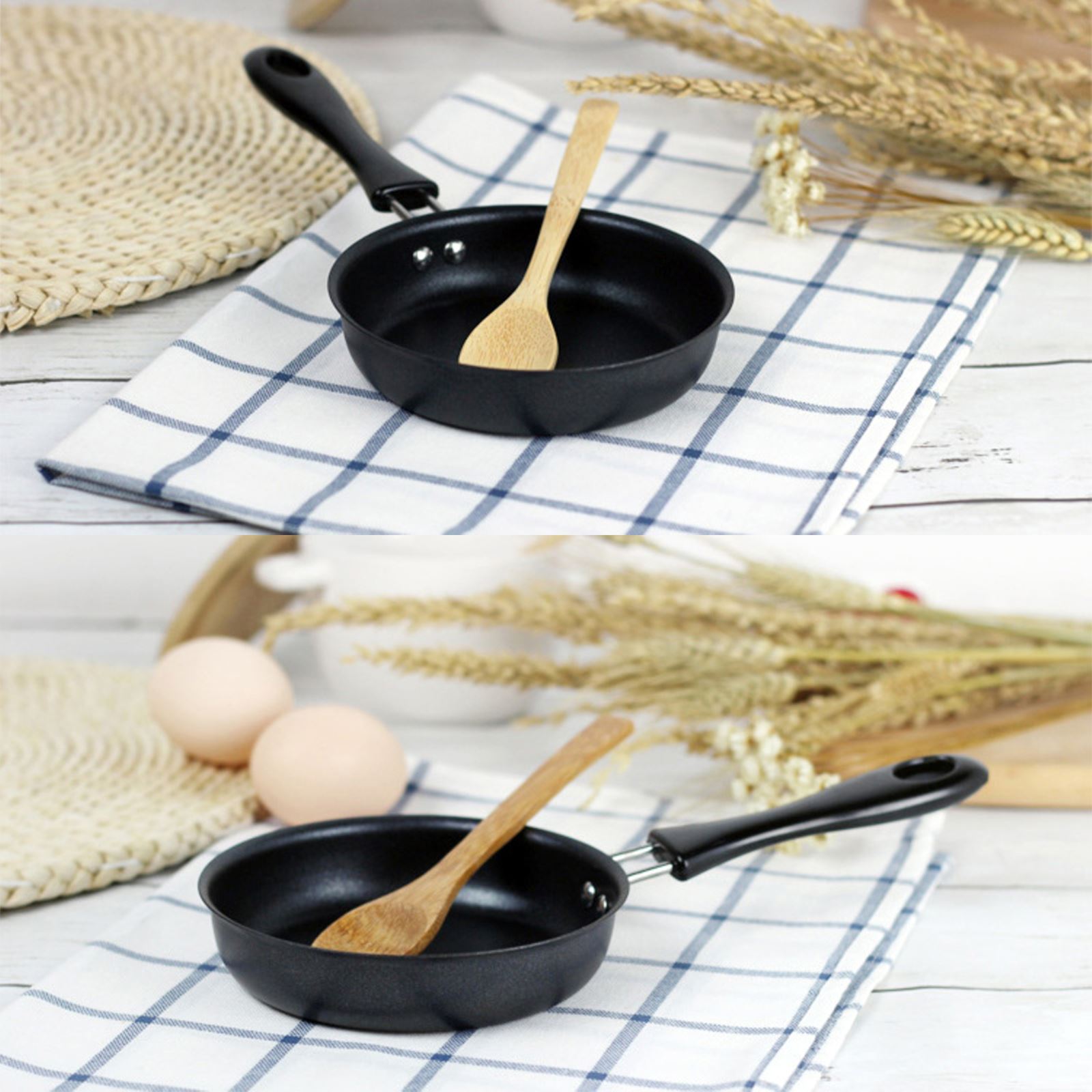 12Cm Mini Koekenpan Kleine Non-stick Coating Vaatwasmachinebestendig Duurzaam Draagbare Lichtgewicht Multifunctionele ei Omelet