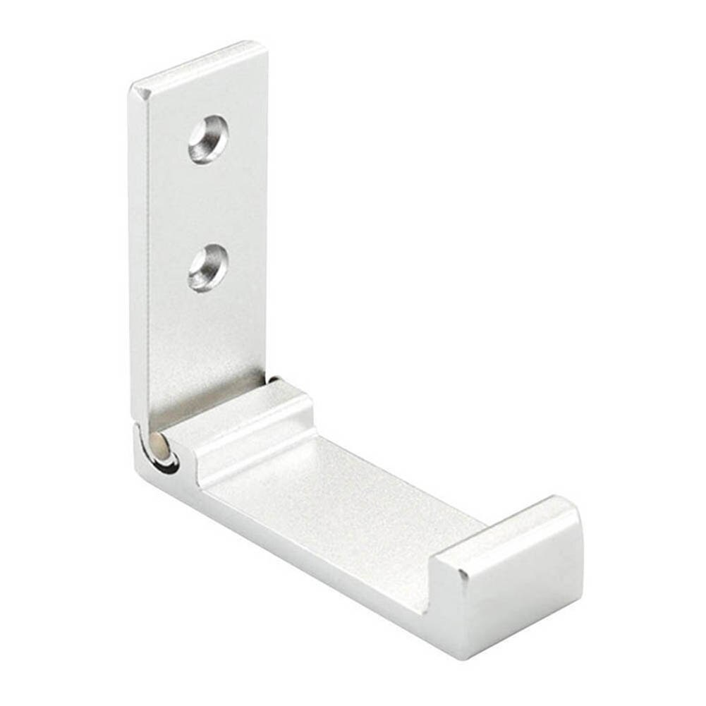 Soporte de auriculares de montaje en pared plegable, gancho de suspensión de auriculares de aleación de aluminio, H-best,: Blanco