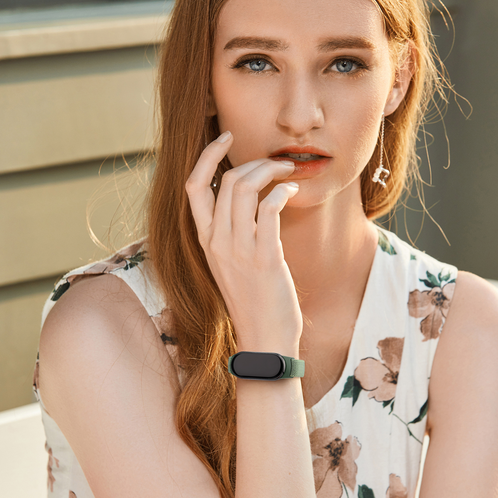 Band voor Xiaomi Mi Band miband 3 4 5 6 7 8 9 Band elastische nylon horlogeband verstelbare armband voor Xiaomi Mi Band 9 8 polsband