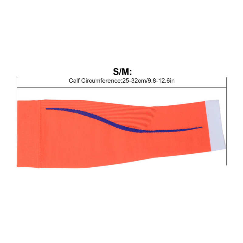 Calcetines protectores de compresión para pantorrillas, medias de Protección deportiva sin pies, para fútbol, 1 par