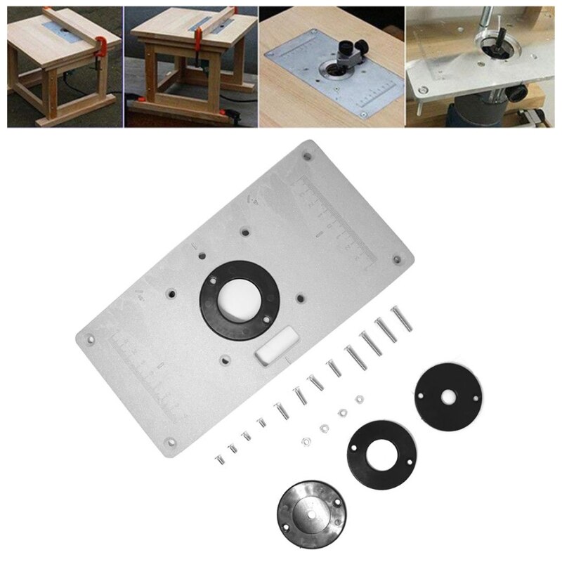 Aluminium Router Tafel Insert Plaat De Trim Panel Voor Houtbewerking Bankjes Met S