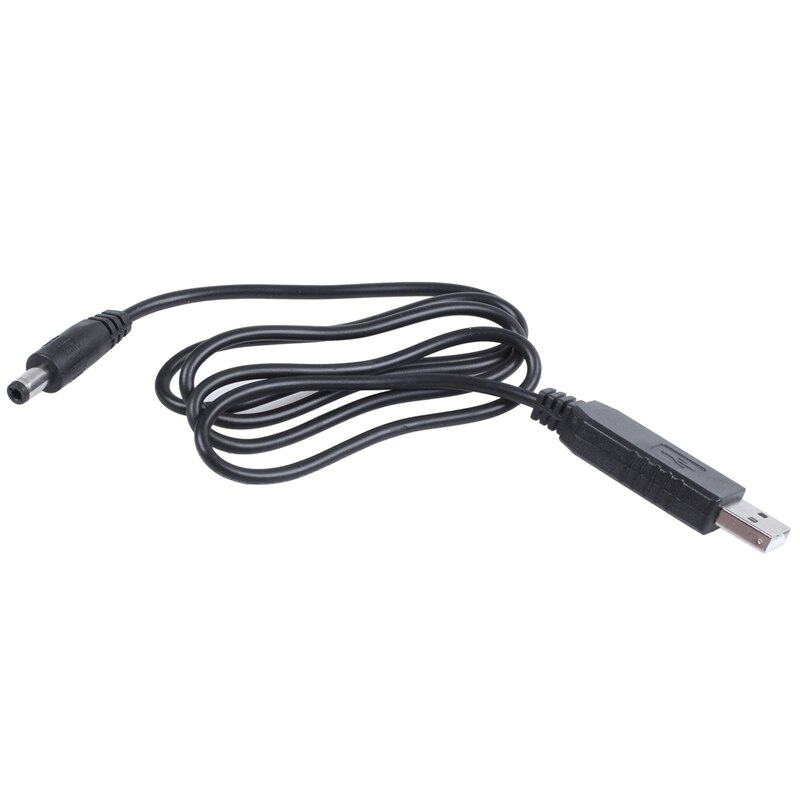 Usb dc 5v para dc 12v 2.1mm x 5.5mm módulo conversor dc tambor conector macho jack cabo de alimentação, usb para dc cabo-1m (5v para dc