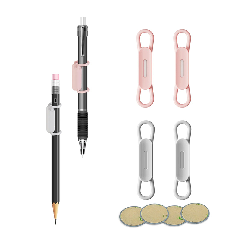 2/6 stücke Magnetische Stift Bleistift Halter Bunte Elastische Band Stift Halter Vintage Tragbare Verstellbare Stift Ständer Tablet Touch Stift clips: Olivgrün