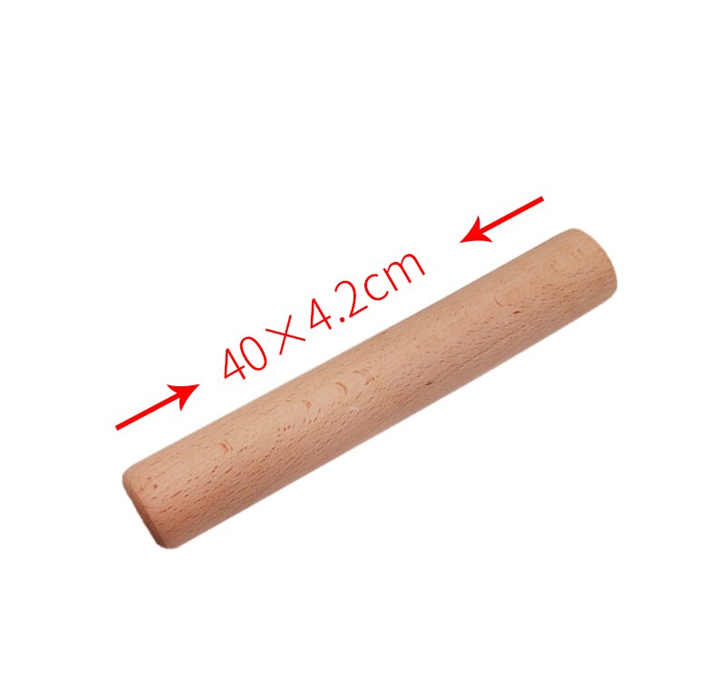 Wooden Roller Dough Pastry Pizza Biscuit Tools Pasta Cracker Wide Noodles Baking Bake Roasting Rolling Pin Kitchen rolling pin: 40x4.2cm