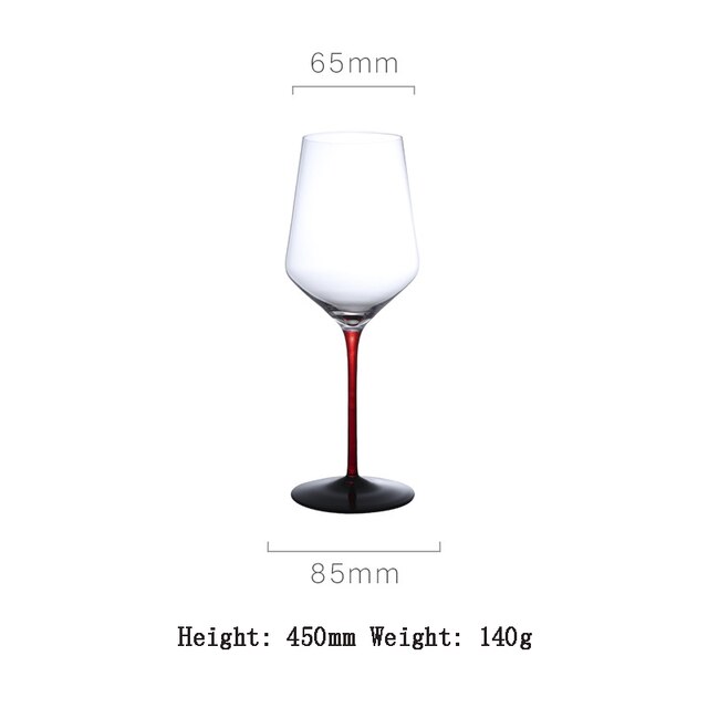 Verre à vin à fond plat en cristal sans plomb, fait à la main, couleur créative, verres à boisson, de mariage: C