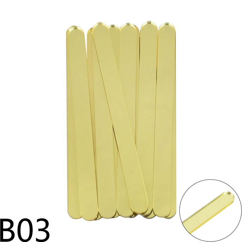 10pcs Acrylic Popsicle Stick Children's Homemade Crafts Ice Cream Stick Handmade Ice Cream Props For Summer Parties With Friends: B03