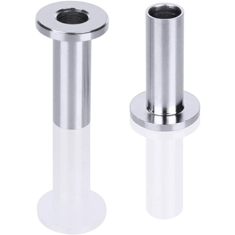 50Pcs 316 Stainless Steel Protector Sleeves for 1/4Inch Cable Railing, for Wood Posts, Straight Wood Post Protector