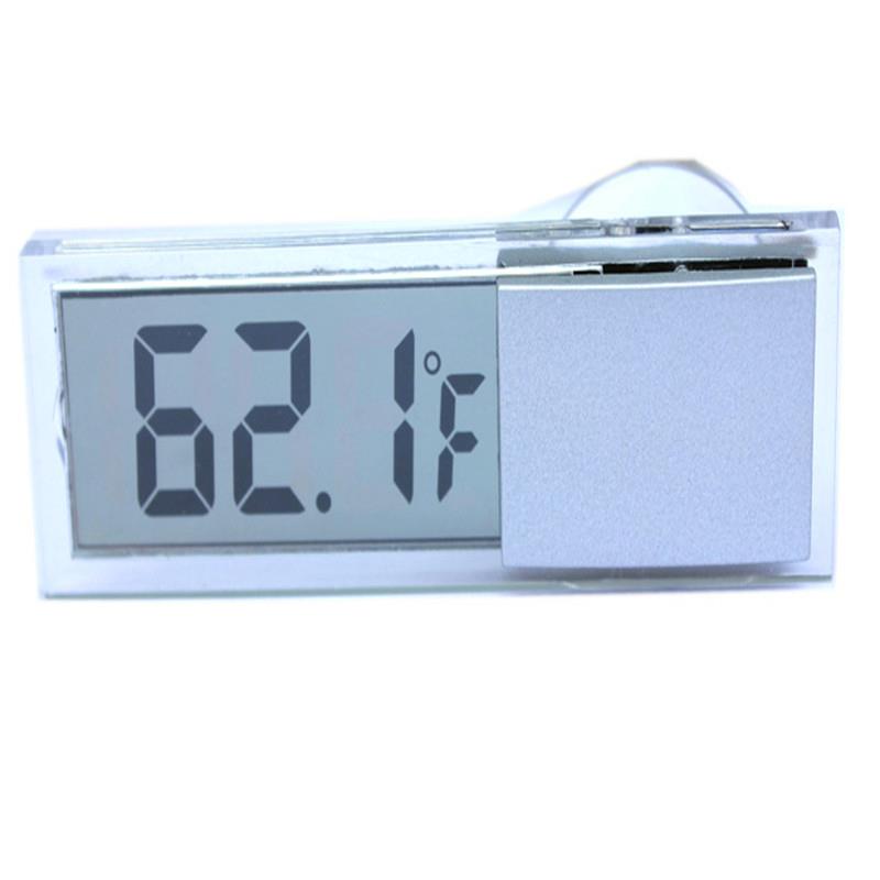 Lcd-auton digitaalinen ikkunakello ikkunassa celsius fahrenheit auton digitaalinen lämpömittari koriste-tarvikkeet