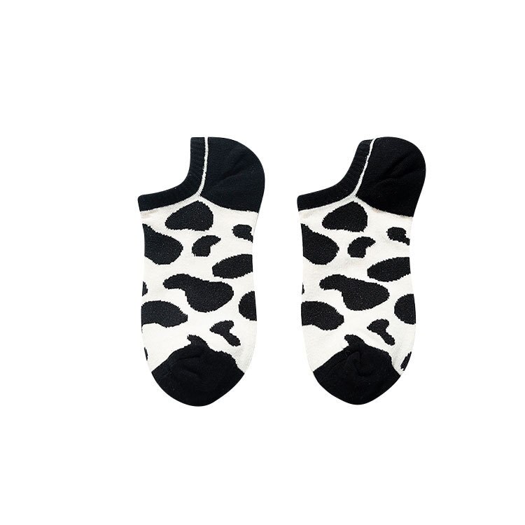 Women Socks Zebra Stripe Pattern Black White Socks Striped Harajuku Hosiery Short Sock Cute Woman Animal Fingers Soks: 05