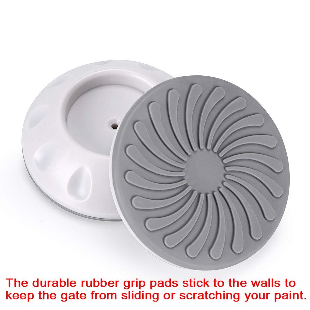 4 Packs Of Pet Gates Wall Guard Safe Wall Bumpers Guard Wall Protector Cups Pads For Pressure Gate Door Stairs