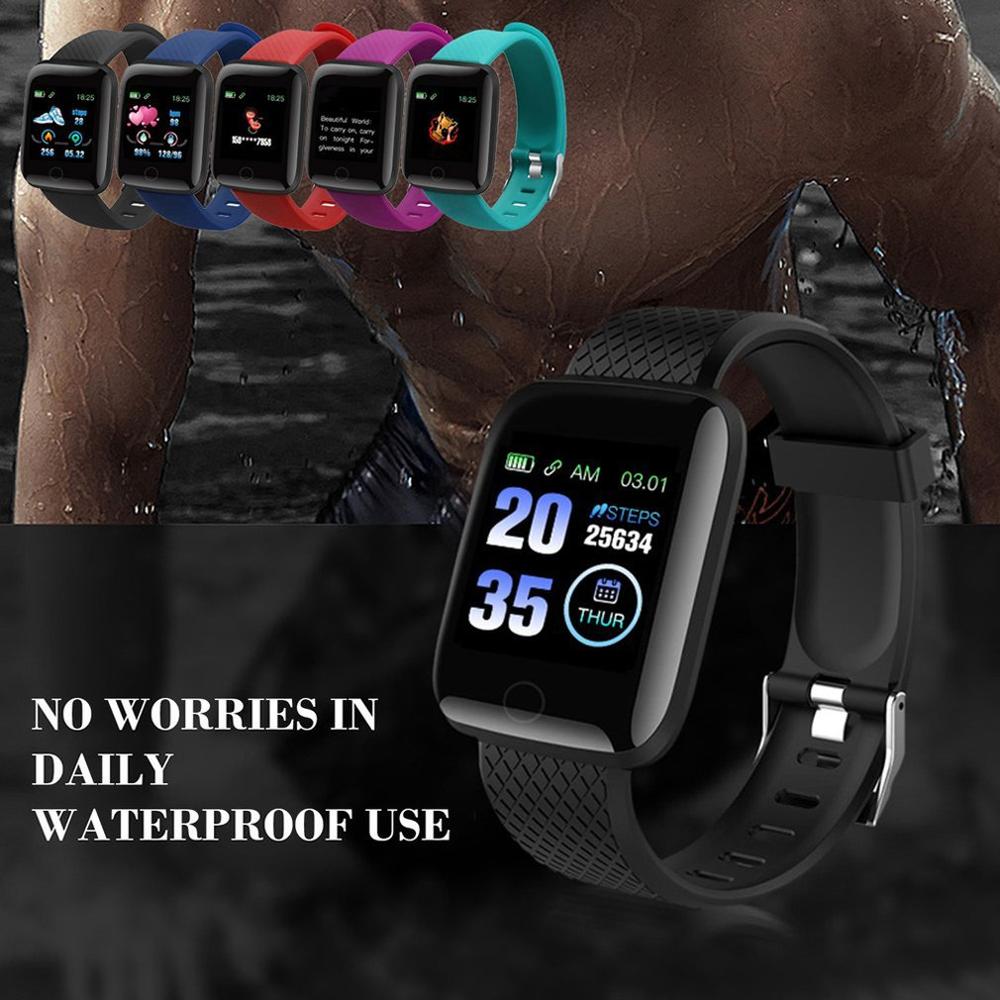 Smart fitness armbånd pulsmåling sport tracker ur søvnovervågning test sundhed vandtæt smart armbånd