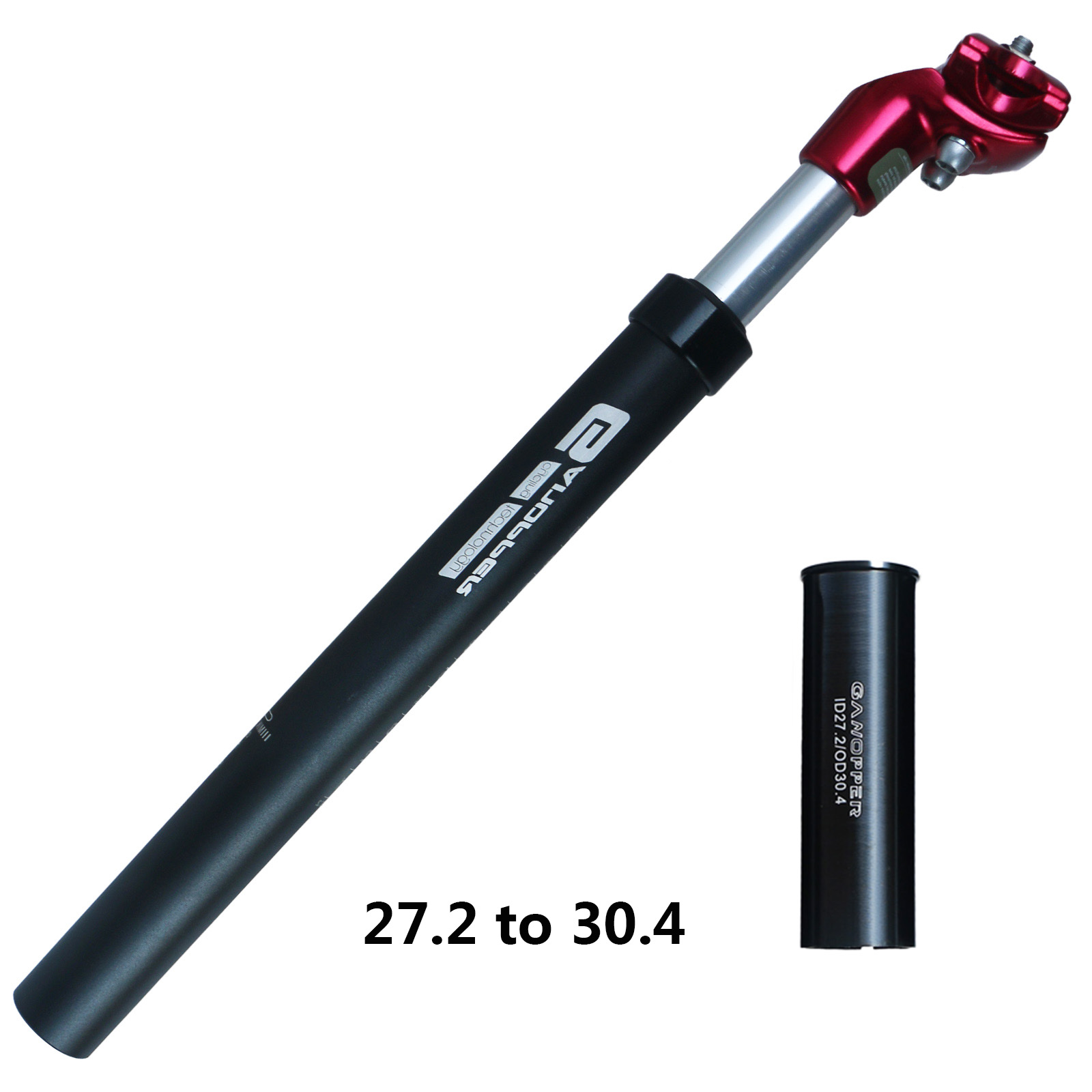 27,2 30,9 31,6 33,9 Rennrad Suspension Dämpfung Sattelstütze MTB stoßdämpfer Fahrrad Sattelstütze Shockstop Rohr mit Adapter Shim: Red Head 30.4