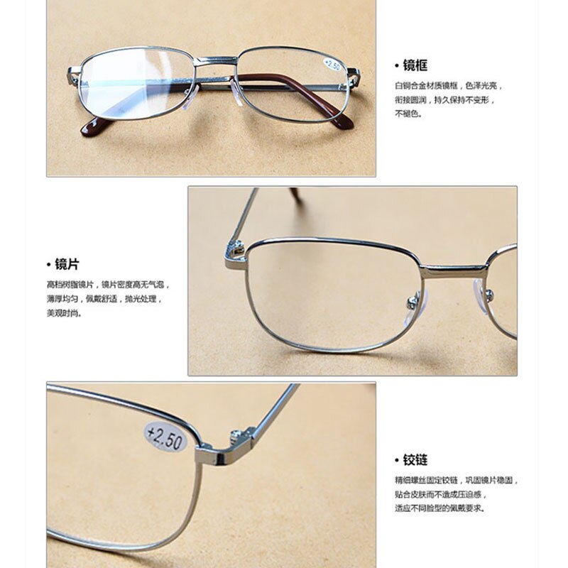 Clear Vision Bril Vergrootglas Vergrootglas Eyewear Leesbril Draagbare Voor Ouders Verziend Vergroting
