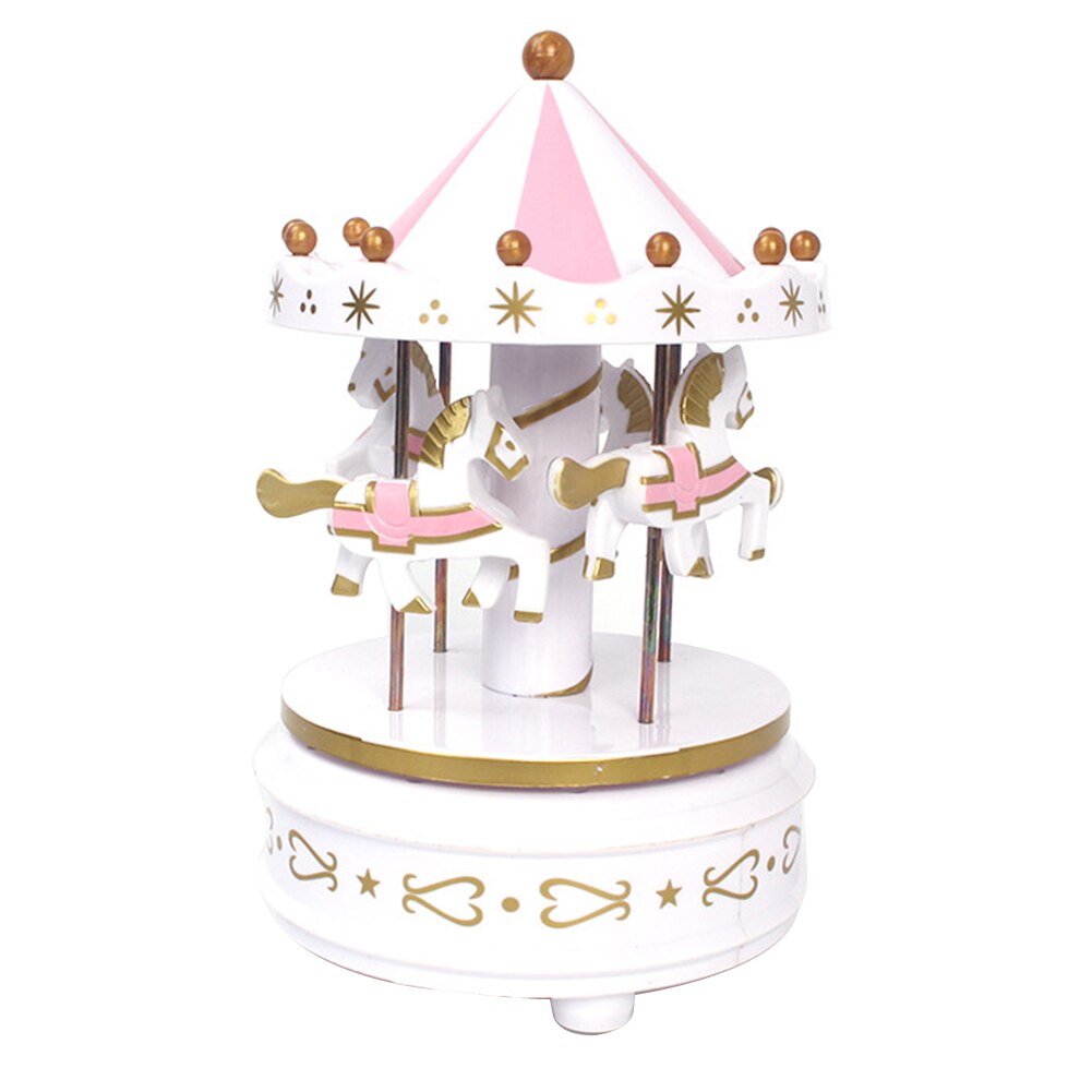 Carrousel de boîte à musique | Décor joyeux rond romantique, ornement pour d'anniversaire, boîtes à musique, décoration de maison