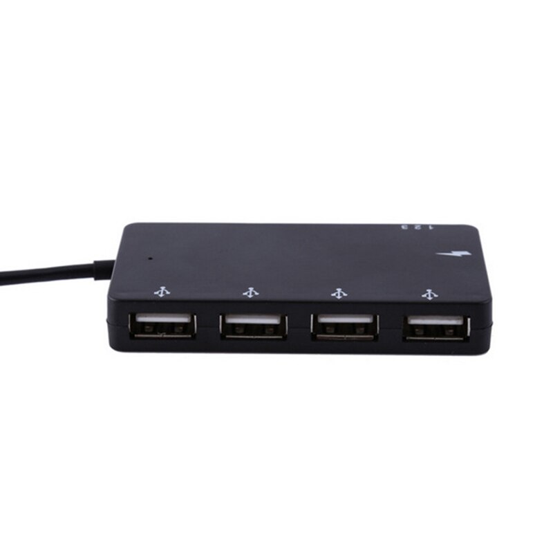 AAAJ-4 Port Hub Micro-USB OTG Chargring High Speed Card Reader Power Supply Adapter Cable for Smartphone Tablet