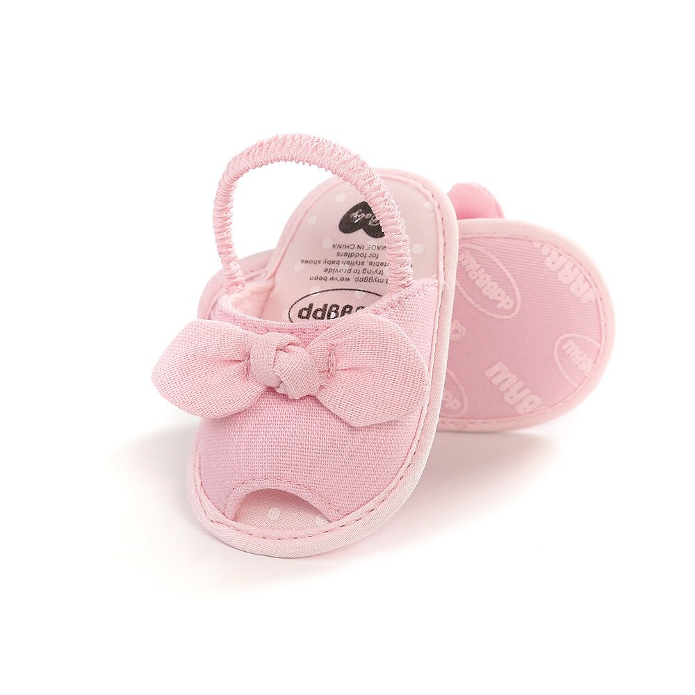 Sommersandalen für babys und kleinkinder, niedliche schleife, prinzessinnen-Entwurf, weich, atmungsaktiv, erste lauflernhilfen