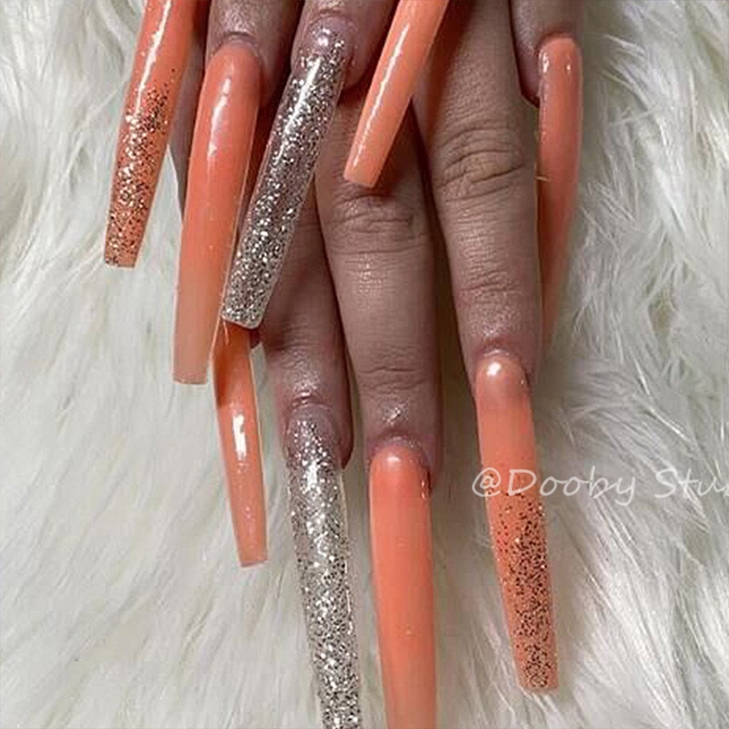 Faux-ongles blancs, demi-couverture en acrylique, style de manucure, style carré, pratique, 120 pièces