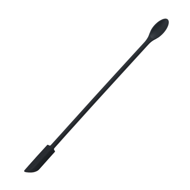 Spatule à confiture allongée en Silicone, grattoir à Double tête, bouteille cosmétique, spatule à Sauce aux fruits, accessoires d&#39;ustensiles de cuisine: Black M