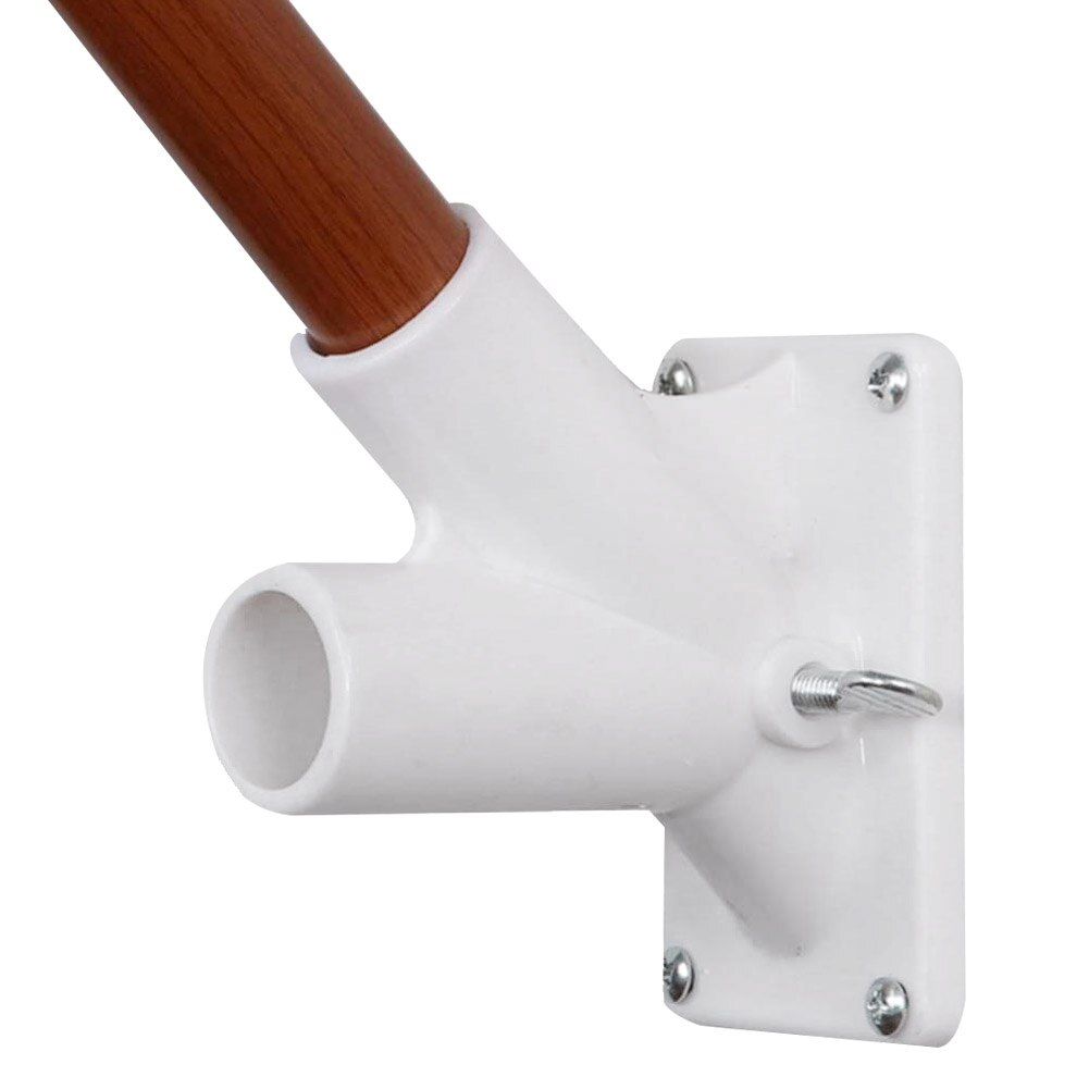 Terrassebeslag flagstang holder kraftigt vægbeslag abs base universal have to positioner med skruer display stander